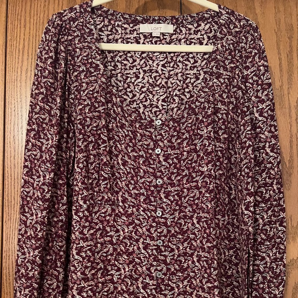 LOFT Paisley poet blouse! NWOT! Size XL!